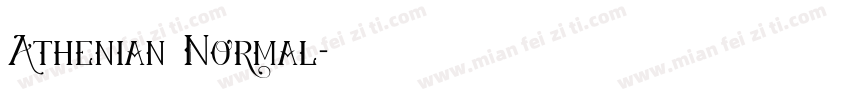Athenian Normal字体转换